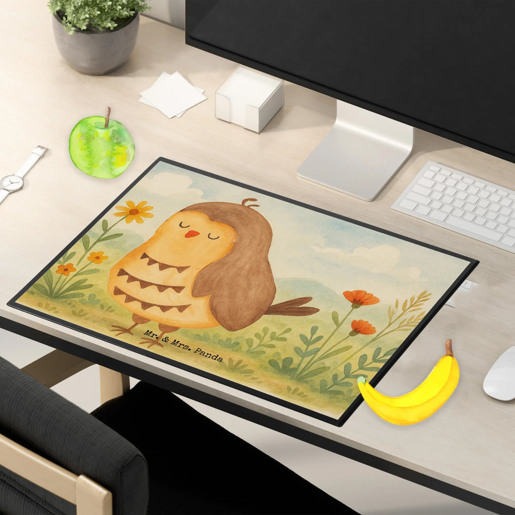 Schreibtischunterlage Eule Zufrieden Design Schreibunterlage, Schreibtischauflage, Bürobedarf, Büroartikel, Schreibwaren, Schreibtisch Unterlagen, Schreibtischunterlage Groß, Eule, Eule Spruch, Eule deko, Owl, Liebe Spruch, Romantisch, Wortspiel lustig, Spruch schön, Geschenk Hochzeitstag