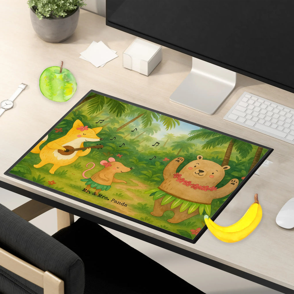 Schreibtischunterlage Waldtiere Aloha Design Schreibunterlage, Schreibtischauflage, Bürobedarf, Büroartikel, Schreibwaren, Schreibtisch Unterlagen, Schreibtischunterlage Groß, Tiermotive, Gute Laune, lustige Sprüche, Tiere, Wald, Waldtiere, Musik, Aloha, Bär, Hase, Igel, Tanzen, Leben, Lachen