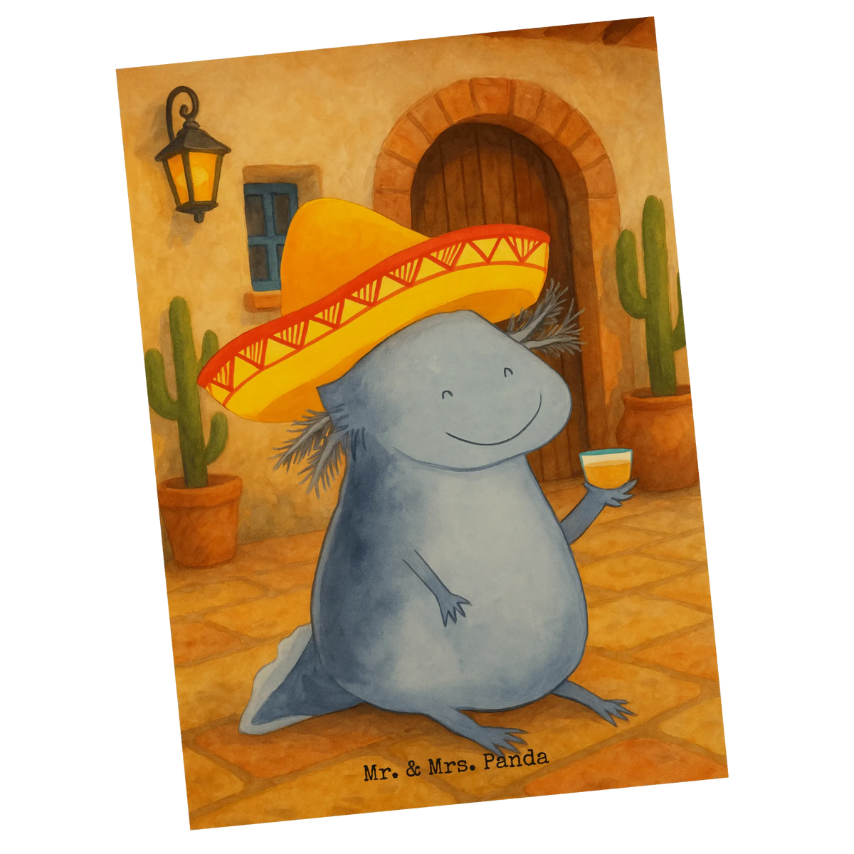 Postkarte Axolotl Tequila Design Designkarte, kunstkarte, einzelkarte, Motivkarte, Fotokarte, Postkarten, Postkarte, Kunstkarten, bildkarte, Grußkarte, Ansichtskarten, spruchkarte, Ansichtskarte, Molch, Axolotl, Zitrone, Lurche, Feuerdrache, Spruch, Sombrero, Tequila, Mexico, Schwanzlurch, Lurch, Axolot, Motivation, Feuersalamander, Mexiko