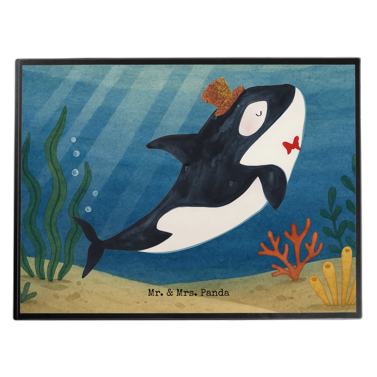 Desk pad orca cylinder Design gift ideas, vacation, Seafood, aquatic animals, ocean, shells, corals, reef, whale, narwhal, sea urchin, lobster, platypus, manatee, crocodile, shrimp, gifts for seafood lovers, water world, underwater animals, underwater world, deep sea, seafood fans, seafood decoration, seafood posters, feast, confetti, celebration, birthday, congratulations