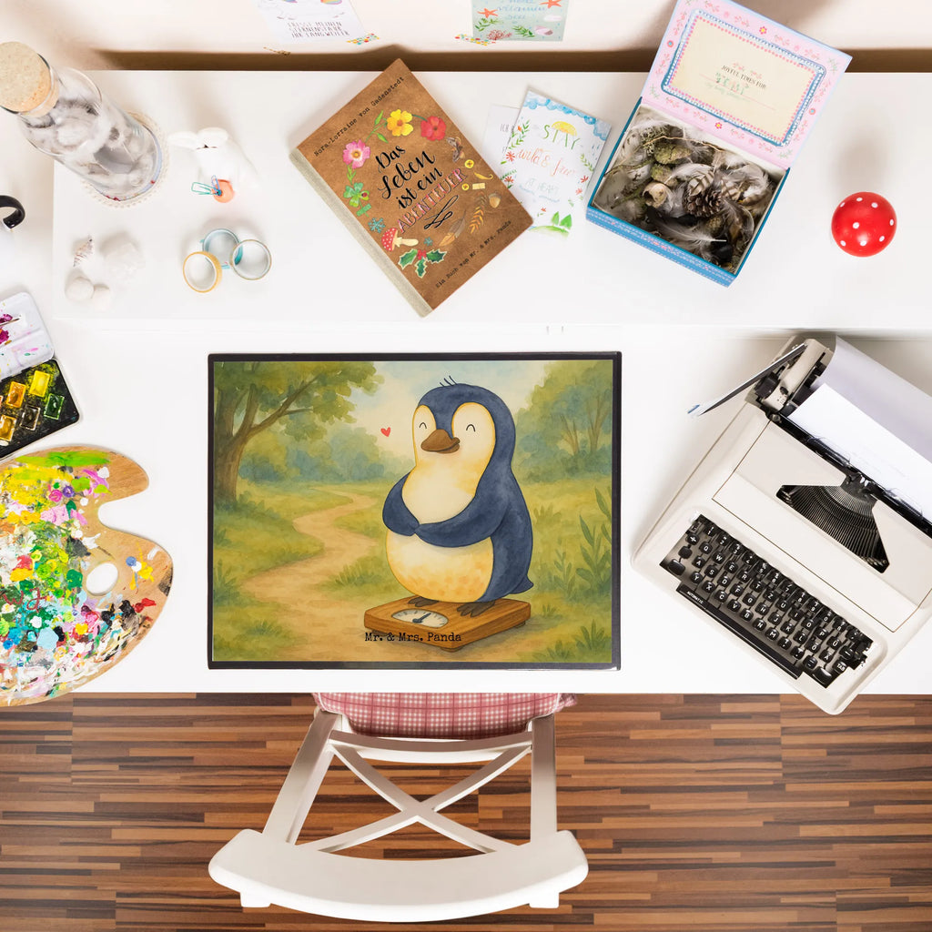 Schreibtischunterlage Pinguin Diät Design Schreibunterlage, Schreibtischauflage, Bürobedarf, Büroartikel, Schreibwaren, Schreibtisch Unterlagen, Schreibtischunterlage Groß, Pinguin, Pinguine, Diät, Abnehmen, Abspecken, Gewicht, Motivation, Selbstliebe, Körperliebe, Selbstrespekt