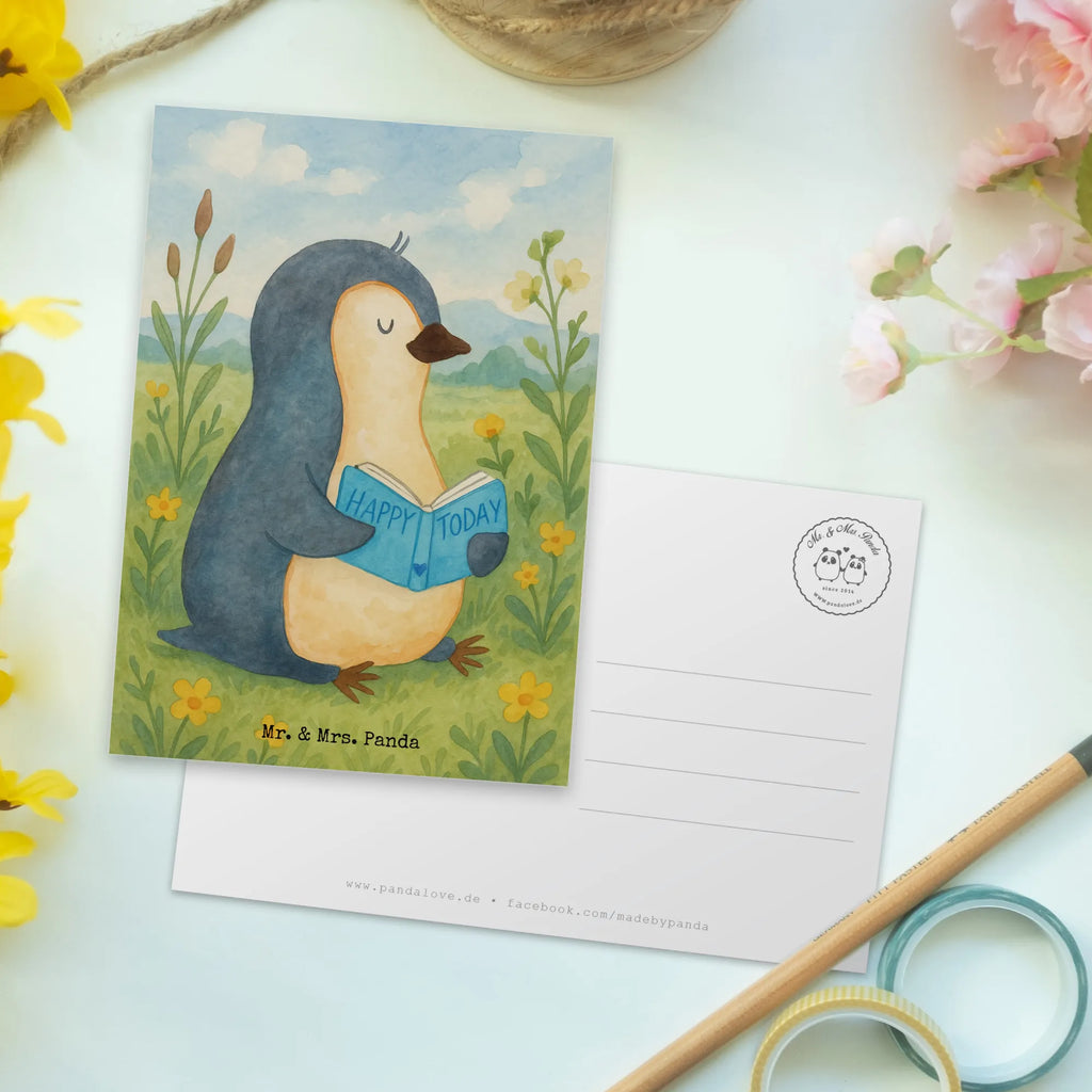 Postkarte Pinguin Buch Design Fotokarte, Postkarten, spruchkarte, Motivkarte, einzelkarte, kunstkarte, Kunstkarten, Postkarte, Ansichtskarte, Designkarte, Ansichtskarten, Grußkarte, bildkarte, Pinguin, Ferien, Faulenzen, Freizeit, Buch, Nichtstun, Bücherwurm, Lesen, Urlaub, Pinguine