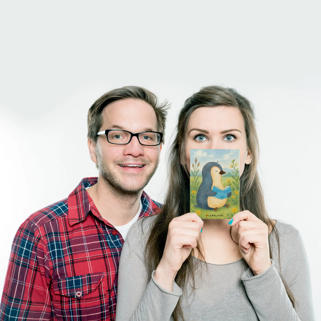 Postkarte Pinguin Buch Design Fotokarte, Postkarten, spruchkarte, Motivkarte, einzelkarte, kunstkarte, Kunstkarten, Postkarte, Ansichtskarte, Designkarte, Ansichtskarten, Grußkarte, bildkarte, Pinguin, Ferien, Faulenzen, Freizeit, Buch, Nichtstun, Bücherwurm, Lesen, Urlaub, Pinguine