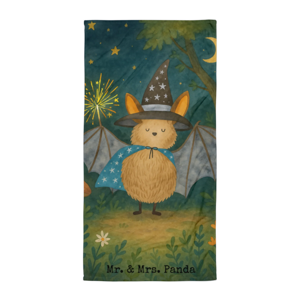 XL Badehandtuch Fledermaus Zauberer Design Handtuch, Badetuch, Duschtuch, Strandtuch, Saunatuch, Tiermotive, Gute Laune, lustige Sprüche, Tiere, Fledermaus, Fledermäuse, Zauberer, Magier, Frauen, reinsteigern