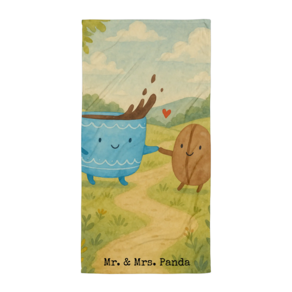 XL Badehandtuch Kaffee Bohne Design Handtuch, Badetuch, Duschtuch, Strandtuch, Saunatuch, Tiermotive, Gute Laune, lustige Sprüche, Tiere, Kaffee, Kaffeebohne, Genuss, Zufriedenheit, Glück