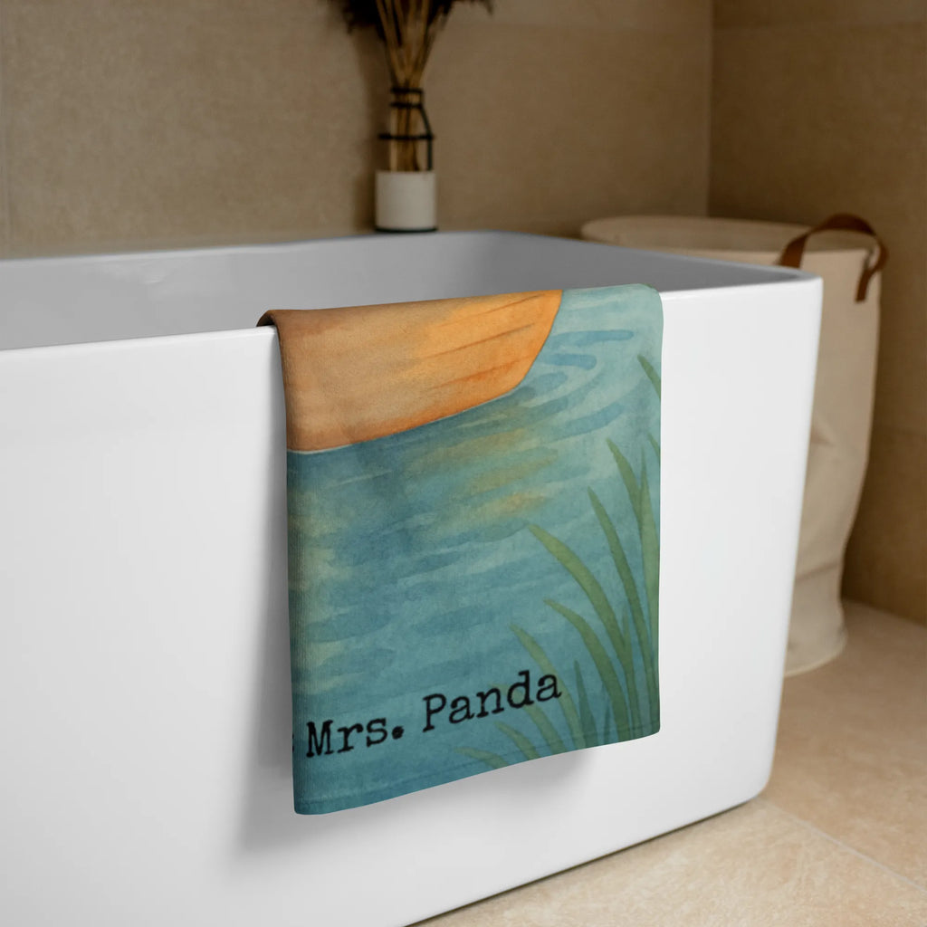 XL Badehandtuch Pinguin Angelboot Design Handtuch, Badetuch, Duschtuch, Strandtuch, Saunatuch, Pinguin, Pinguine, Angeln, Boot, Angelboot, Lebenslust, Leben, genießen, Motivation, Neustart, Neuanfang, Trennung, Scheidung, Geschenkidee Liebeskummer