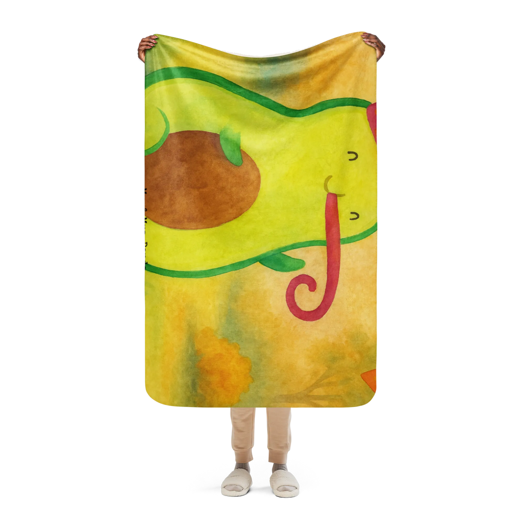 Sherpa Kuscheldecke Avocado Geburtstag Design Avocado, Veggie, Vegan, Gesund
