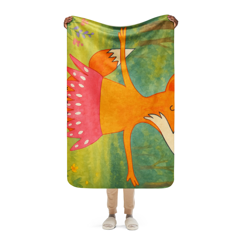 Sherpa Kuscheldecke Fuchs Ballerina Design Fuchs, Party, Tanzen, Geburtstag, Ballerina, Fuchs Spruch, Ballett, Füchse, Einladung, Füchsin, Tänzerin