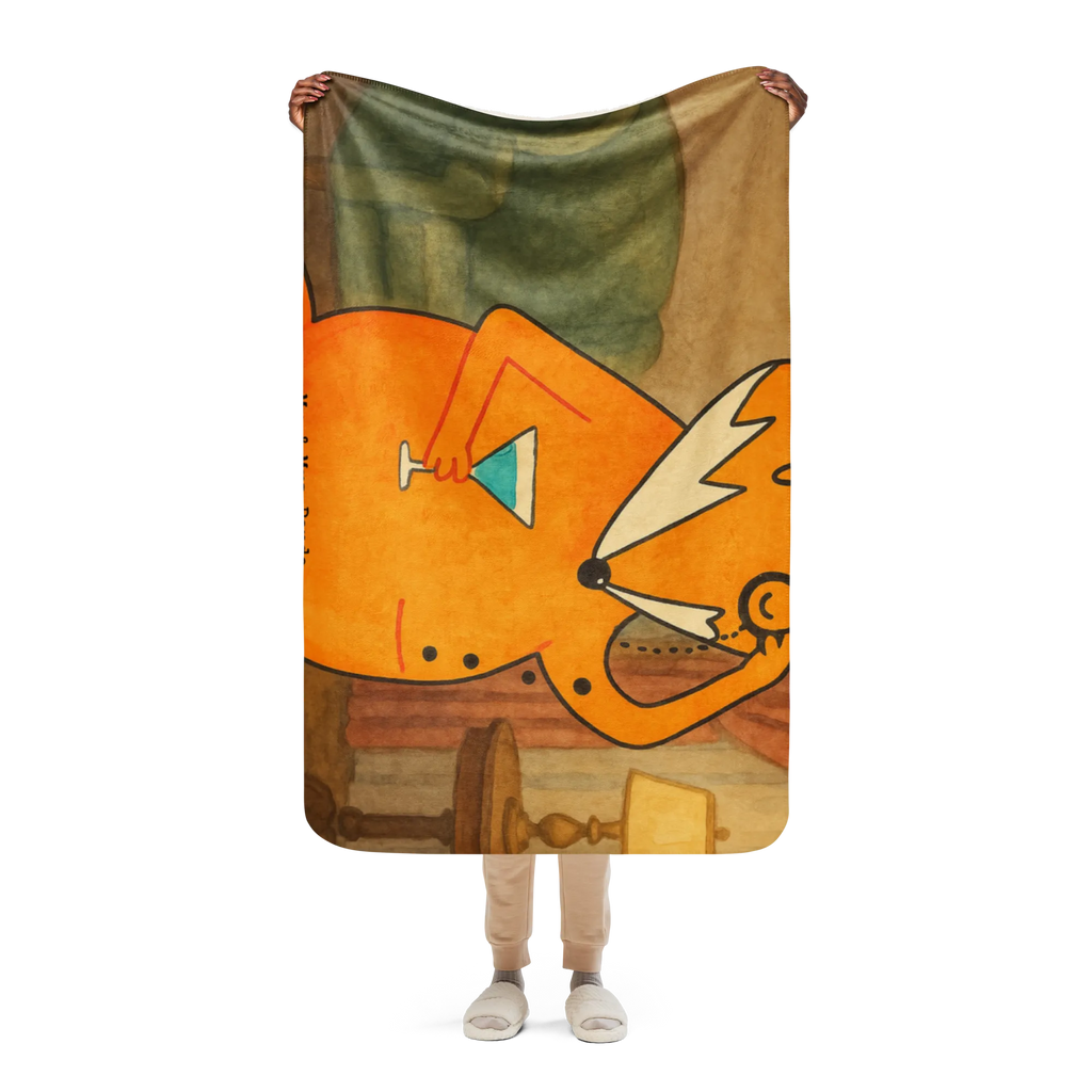 Sherpa Kuscheldecke Fuchs Lord Design Fuchs, tröstende Worte, Motivation Spruch, Liebeskummer Geschenk, Problemlösung, Spruch lustig, Füchse