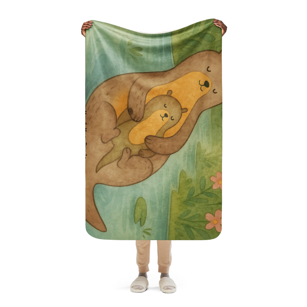 Sherpa Kuscheldecke Otter Kind Design Otter, Fischotter, Seeotter, Otter Seeotter See Otter