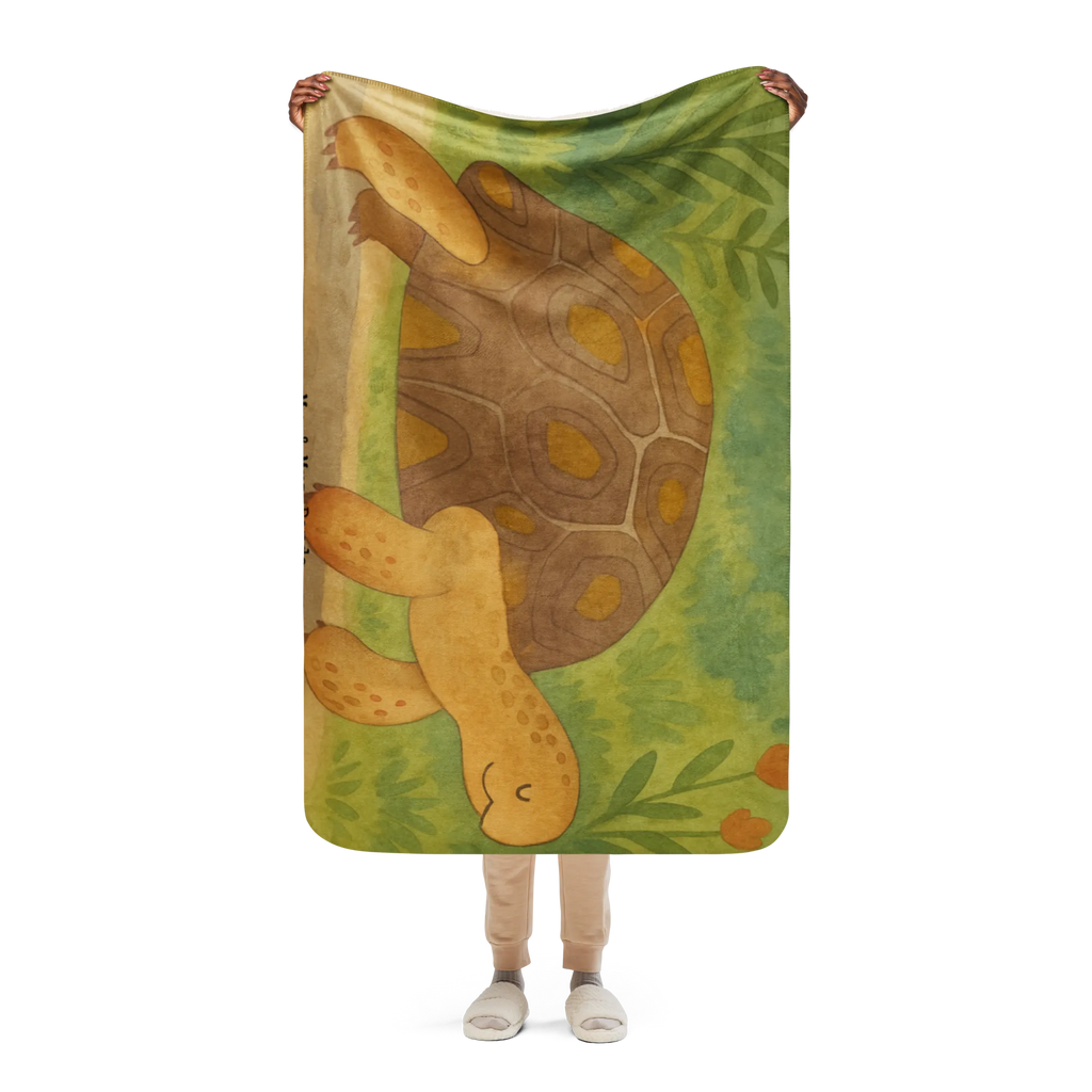Sherpa Kuscheldecke Schildkröte Marschieren Design Meerestiere, Meer, Urlaub, Motivation, Schildkröten, get lost, Inspiration, Lieblingsmensch, Abenteuer, Reiselust, Schildkröte, Neustart