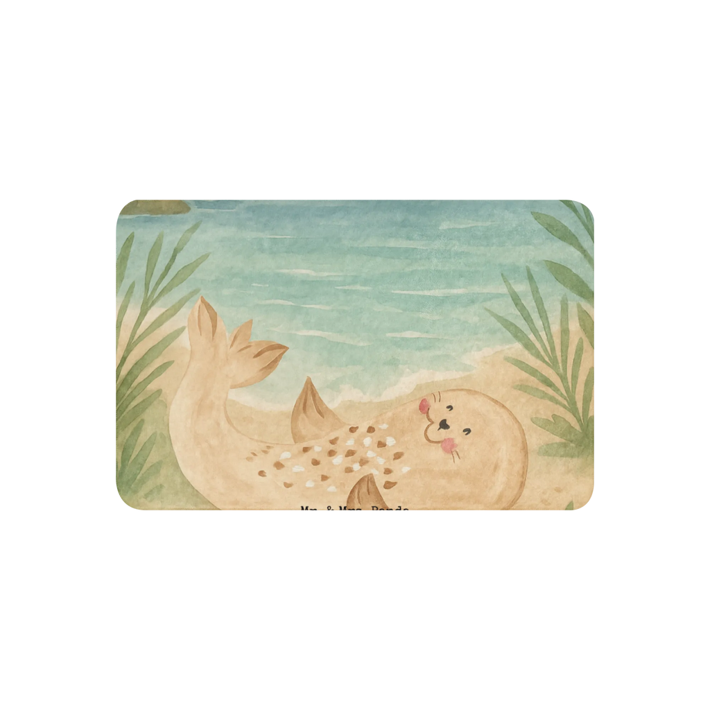 Sherpa Kuscheldecke Robbe Liegen Design Tiermotive, Gute Laune, lustige Sprüche, Tiere, Meerestier, Nordsee, Robbe, Strand, Robben, Ostsee, Lachen, Freude, Seehund