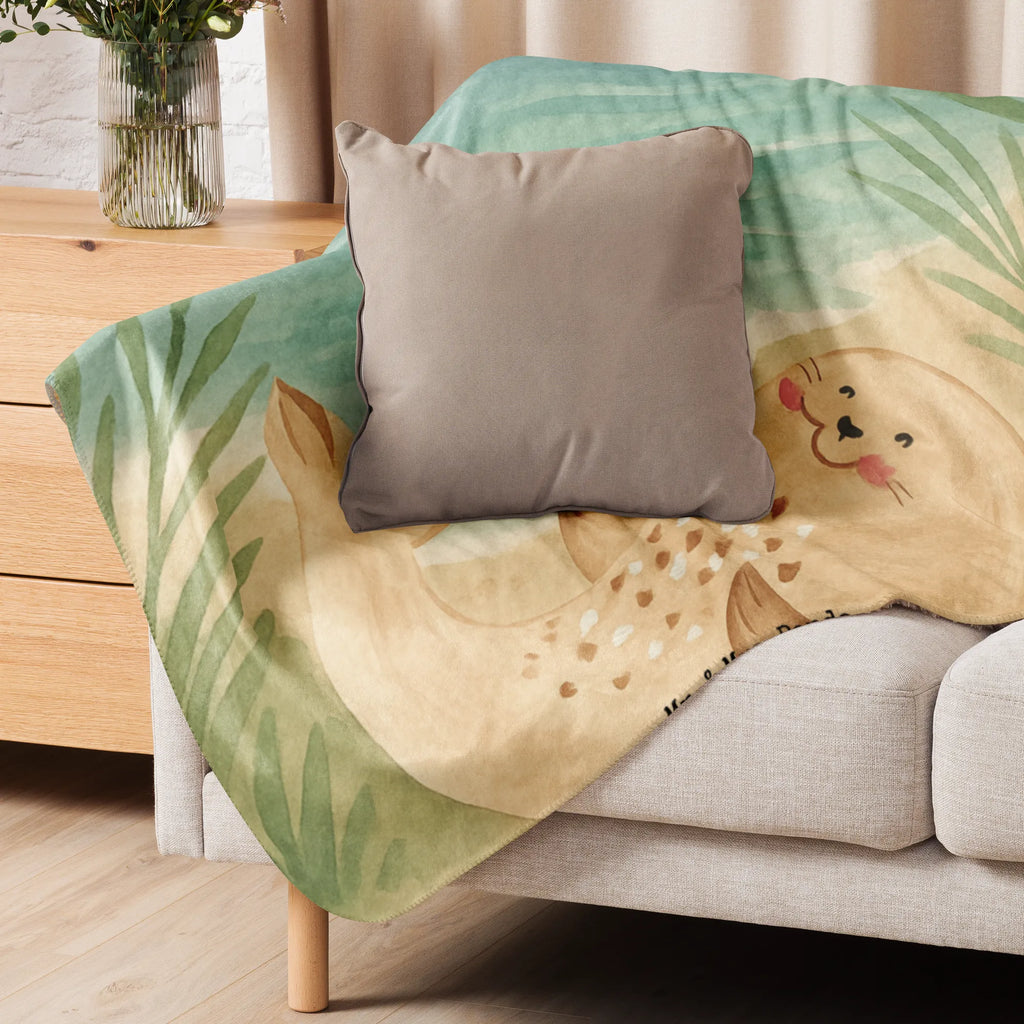 Sherpa Kuscheldecke Robbe Liegen Design Tiermotive, Gute Laune, lustige Sprüche, Tiere, Meerestier, Nordsee, Robbe, Strand, Robben, Ostsee, Lachen, Freude, Seehund