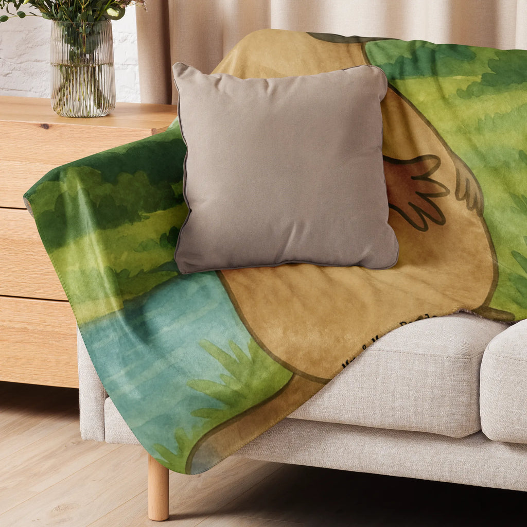 Sherpa Kuscheldecke Schnabeltier Mut Design Meerestiere, Meer, Urlaub, Neuanfang, Arbeit, Weltreise, mutig, Raodtrip, Lebensweisheit, Schnabeltiere, Motivation, Training, Schnabeltier, Mut, Büro, Neustart