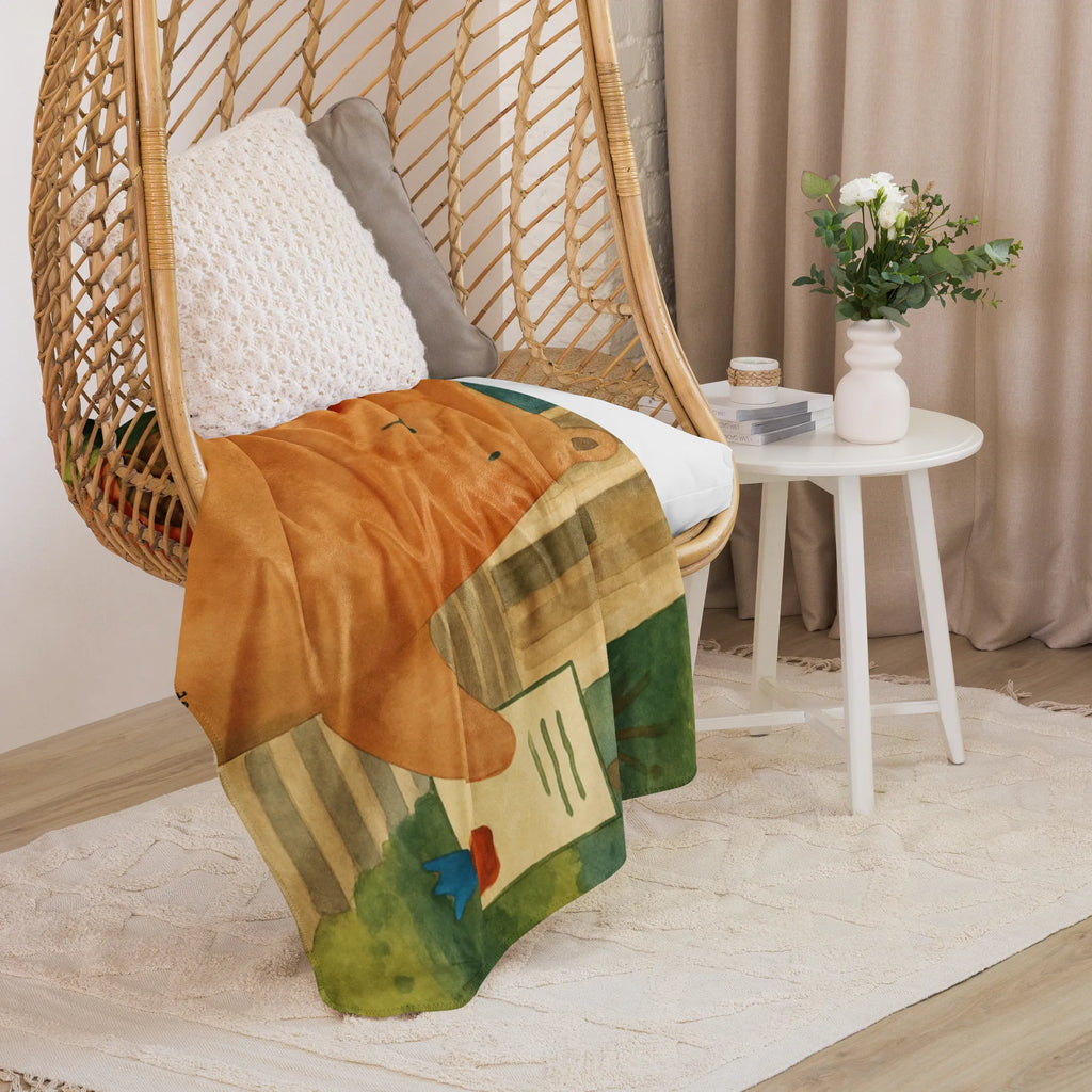 Sherpa Kuscheldecke Bär Prüfung Design Bär, Teddy, Teddybär, Abschlusszeugnis, Prüfung bestanden, Abitur, Zeugnis, Abschluss, Prüfungen