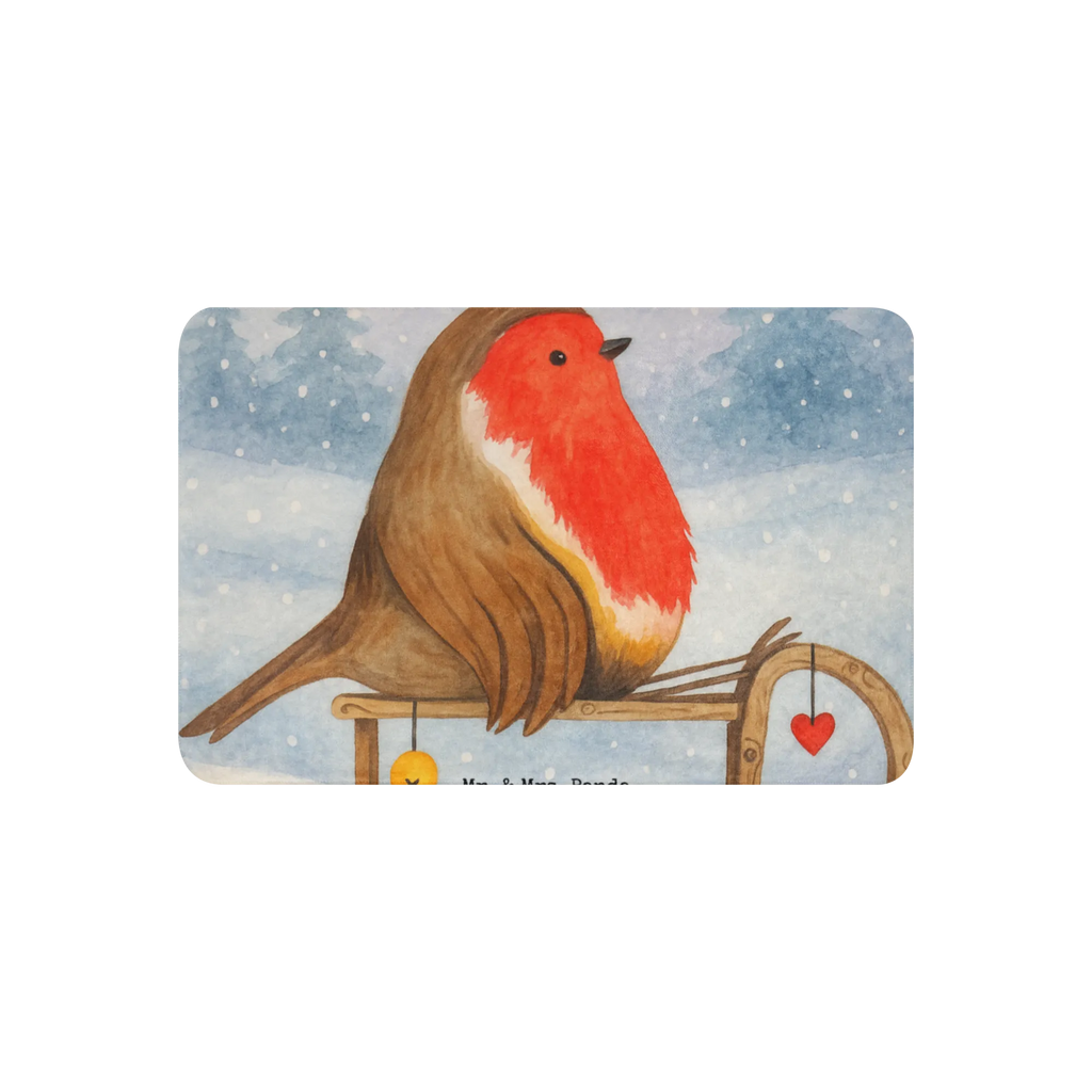 Sherpa Kuscheldecke Rotkehlchen Schlitten Design Winter, Weihnachten, Weihnachtsdeko, Nikolaus, Advent, Heiligabend, Wintermotiv, Schlitten, Vogel