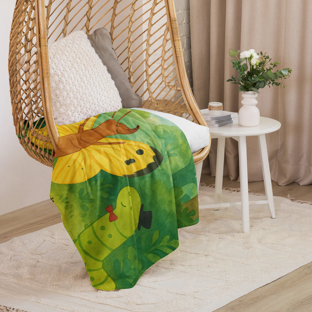 Sherpa Kuscheldecke Raupe Schmetterling Design Tiermotive, Gute Laune, lustige Sprüche, Tiere, Zitronenfalter, Hütchen, Schönheit, Schmetterling, Aufwachsen, Kokon, Hut, Entwicklung, Raupe, Erwachsen werden