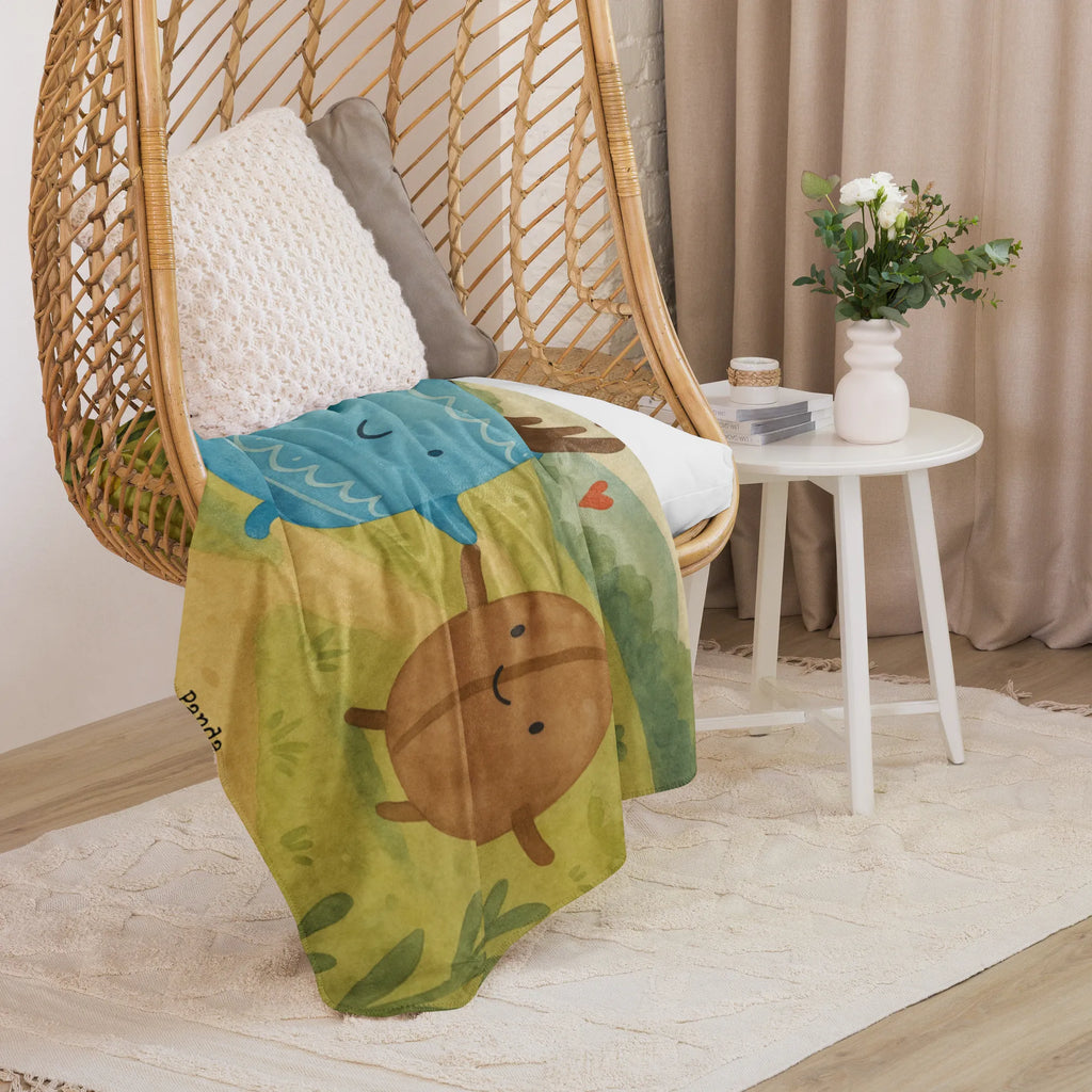 Sherpa Kuscheldecke Kaffee Bohne Design Tiermotive, Gute Laune, lustige Sprüche, Tiere, Kaffee, Glück, Genuss, Zufriedenheit, Kaffeebohne