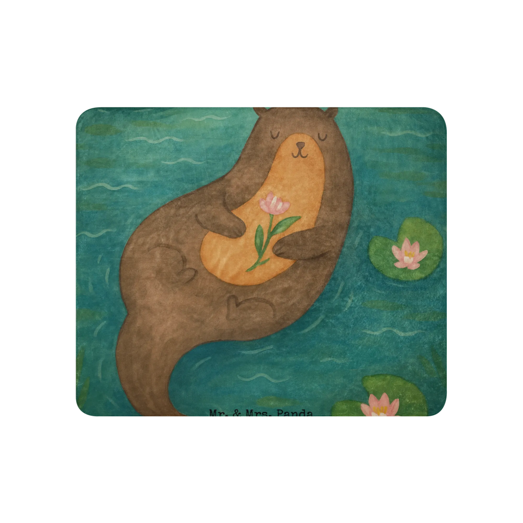Sherpa Kuscheldecke Otter Seerose Design Otter, Fischotter, Seeotter, Otter Seeotter See Otter