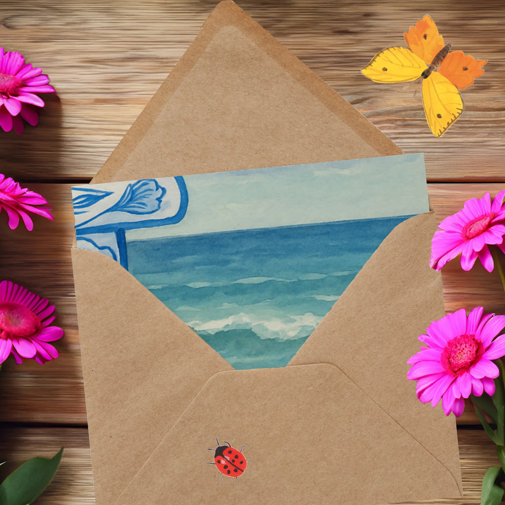 Deluxe Karte Anker Blau Design Karte, Grußkarte, Klappkarte, Einladungskarte, Glückwunschkarte, Hochzeitskarte, Geburtstagskarte, Hochwertige Grußkarte, Hochwertige Klappkarte, Tiermotive, Gute Laune, lustige Sprüche, Tiere