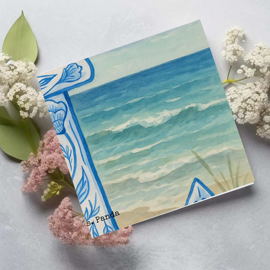 Deluxe Karte Anker Blau Design Karte, Grußkarte, Klappkarte, Einladungskarte, Glückwunschkarte, Hochzeitskarte, Geburtstagskarte, Hochwertige Grußkarte, Hochwertige Klappkarte, Tiermotive, Gute Laune, lustige Sprüche, Tiere