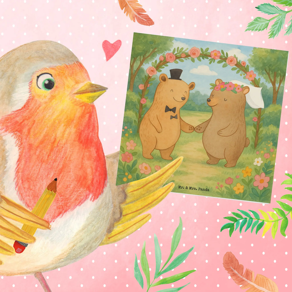 Deluxe Karte Bären Heirat Design Karte, Grußkarte, Klappkarte, Einladungskarte, Glückwunschkarte, Hochzeitskarte, Geburtstagskarte, Hochwertige Grußkarte, Hochwertige Klappkarte, Hochzeit, Hochzeitsgeschenk, Ehe, Hochzeitsfeier, Trauung, Trauungsgeschenk, Verlobungsfeier, Verlobungsgeschenk, Hochzeitsgeschenkideen, Hochzeitsgeschenke für Brautpaar, Hochzeitstag, Geschenk zur Hochzeit