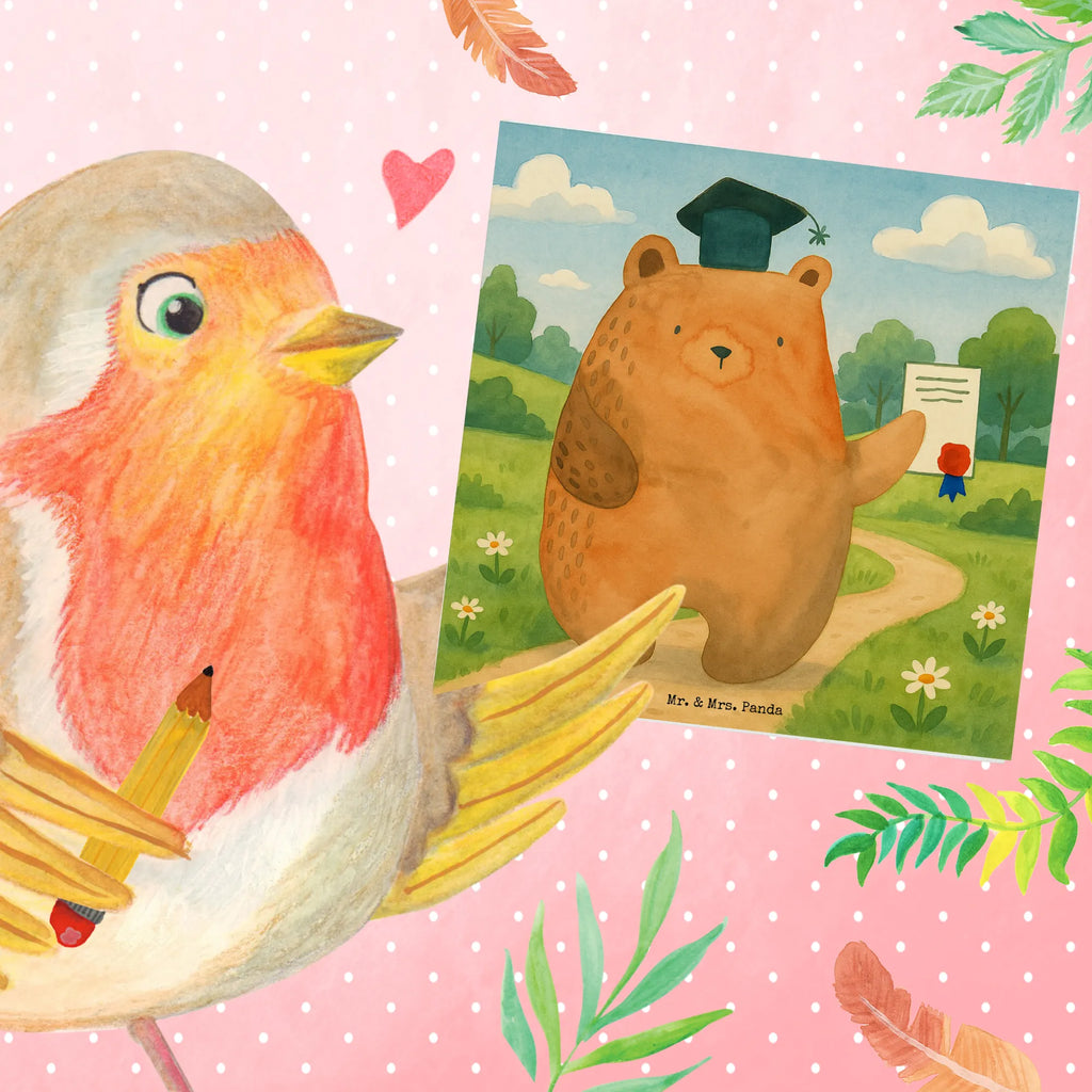 Deluxe Karte Bär Prüfung Design Karte, Grußkarte, Klappkarte, Einladungskarte, Glückwunschkarte, Hochzeitskarte, Geburtstagskarte, Hochwertige Grußkarte, Hochwertige Klappkarte, Bär, Teddy, Teddybär, Abitur, Prüfungen, Prüfung bestanden, Abschluss, Zeugnis, Abschlusszeugnis