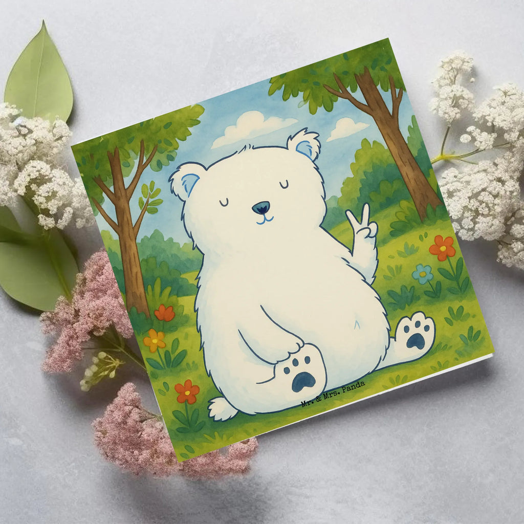 Deluxe Karte Eisbär Faul Design Karte, Grußkarte, Klappkarte, Einladungskarte, Glückwunschkarte, Hochzeitskarte, Geburtstagskarte, Hochwertige Grußkarte, Hochwertige Klappkarte, Bär, Teddy, Teddybär, Eisbär, Nordpol, Faul, Entspannen, Relaxen, Büro, Arbeit, Bürojob, Arbeitsplatz, Homeoffice