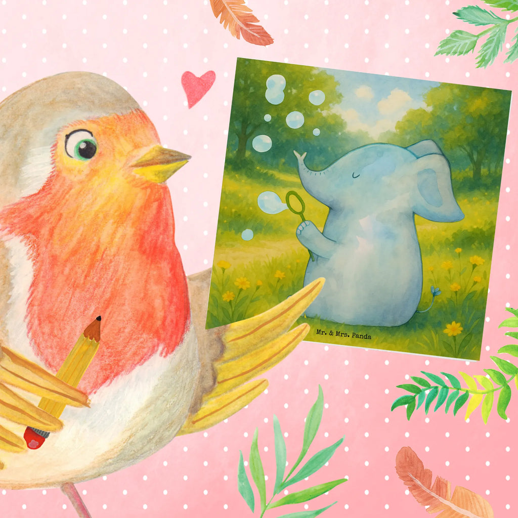 Deluxe Karte Elefant Seifenblasen Design Karte, Grußkarte, Klappkarte, Einladungskarte, Glückwunschkarte, Hochzeitskarte, Geburtstagskarte, Hochwertige Grußkarte, Hochwertige Klappkarte, Tiermotive, Gute Laune, lustige Sprüche, Tiere, Elefant, Elefanten, Dickhäuter, Rüsseltier, Seifenblasen, Liebe, Heimat, Gefühl. Daheim, Liebesbeweis, Liebesspruch