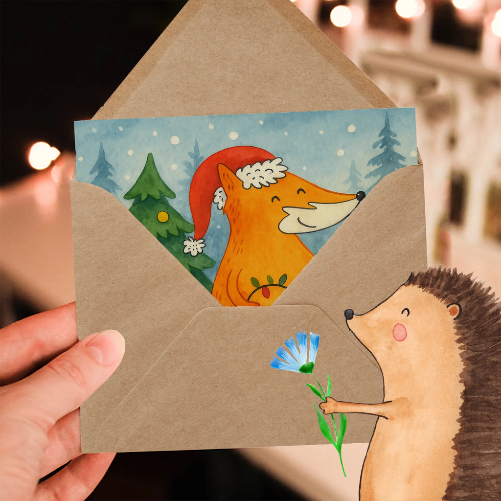 Deluxe Karte Fuchs Weihnachten Design Karte, Grußkarte, Klappkarte, Einladungskarte, Glückwunschkarte, Hochzeitskarte, Geburtstagskarte, Hochwertige Grußkarte, Hochwertige Klappkarte, Winter, Weihnachten, Weihnachtsdeko, Nikolaus, Advent, Heiligabend, Wintermotiv, Fuchs, Füchse, Spruch schön, Geschenk Weihnachten, Weihnachtsmann, Weihnachtszeit