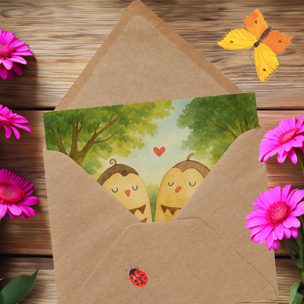 Deluxe Karte Eulen Liebe Design Karte, Grußkarte, Klappkarte, Einladungskarte, Glückwunschkarte, Hochzeitskarte, Geburtstagskarte, Hochwertige Grußkarte, Hochwertige Klappkarte, Eule, Eule Deko, Liebe, Hochzeit Spruch, Owl, All you need is love, Liebe Spruch, Freundin Geschenk, Freund, Wortspiel lustig