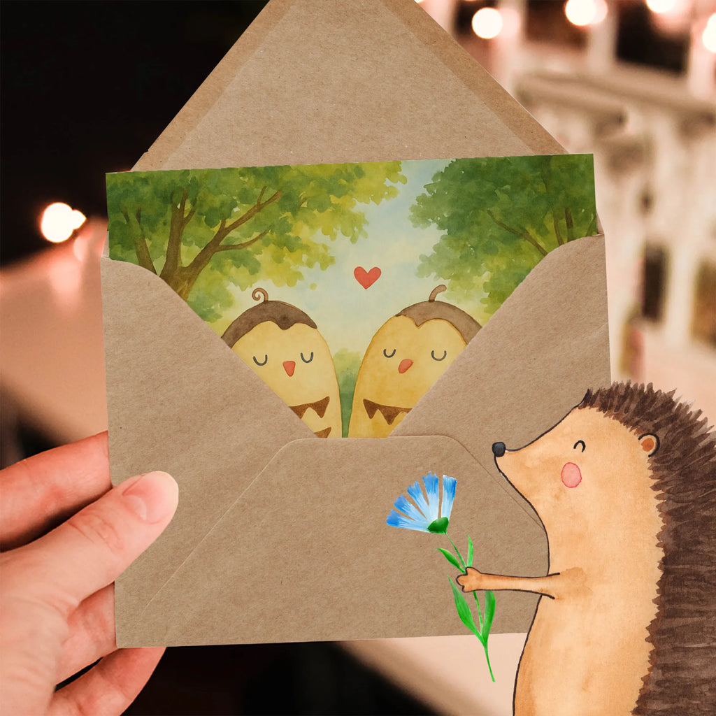 Deluxe Karte Eulen Liebe Design Karte, Grußkarte, Klappkarte, Einladungskarte, Glückwunschkarte, Hochzeitskarte, Geburtstagskarte, Hochwertige Grußkarte, Hochwertige Klappkarte, Eule, Eule Deko, Liebe, Hochzeit Spruch, Owl, All you need is love, Liebe Spruch, Freundin Geschenk, Freund, Wortspiel lustig