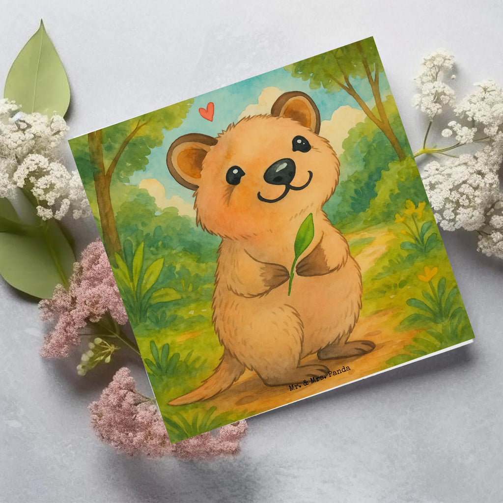 Deluxe Karte Quokka Happy Design Karte, Grußkarte, Klappkarte, Einladungskarte, Glückwunschkarte, Hochzeitskarte, Geburtstagskarte, Hochwertige Grußkarte, Hochwertige Klappkarte, Tiermotive, Gute Laune, lustige Sprüche, Tiere, Quokka, Verschieben, Aufschieberitis, Lustiger Spruch, Niedliches Tier, Dinge erledigen