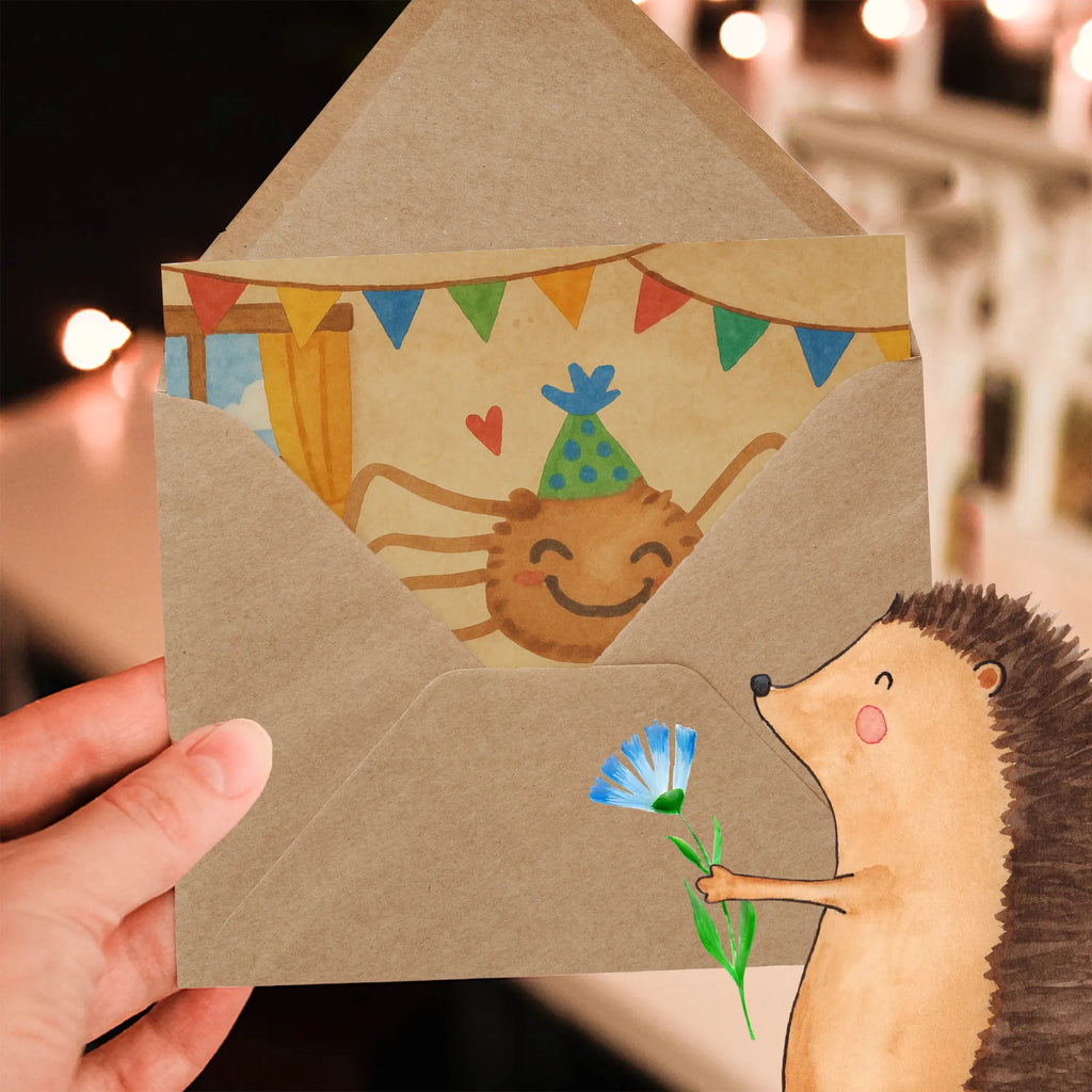 Deluxe Karte Spinne Agathe Party Design Karte, Grußkarte, Klappkarte, Einladungskarte, Glückwunschkarte, Hochzeitskarte, Geburtstagskarte, Hochwertige Grußkarte, Hochwertige Klappkarte, Spinne Agathe, Spinne, Agathe, Videos, Merchandise, Selbstliebe, Wunder, Motivation, Glück