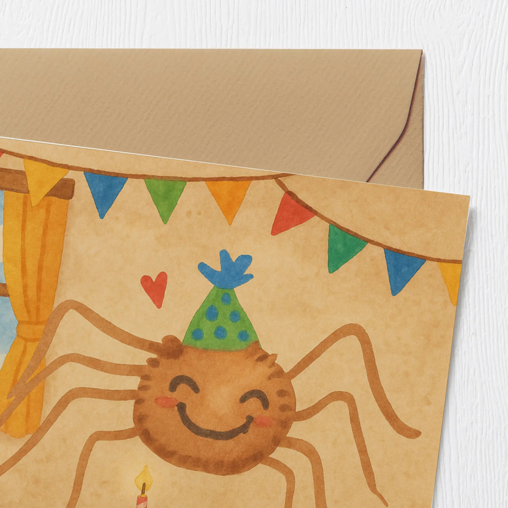 Deluxe Karte Spinne Agathe Party Design Karte, Grußkarte, Klappkarte, Einladungskarte, Glückwunschkarte, Hochzeitskarte, Geburtstagskarte, Hochwertige Grußkarte, Hochwertige Klappkarte, Spinne Agathe, Spinne, Agathe, Videos, Merchandise, Selbstliebe, Wunder, Motivation, Glück