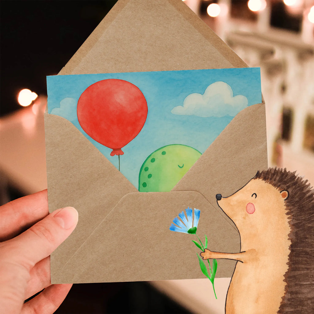 Deluxe Karte Schildkröte Luftballon Design Karte, Grußkarte, Klappkarte, Einladungskarte, Glückwunschkarte, Hochzeitskarte, Geburtstagskarte, Hochwertige Grußkarte, Hochwertige Klappkarte, Schildkröte, Schildkröten, Mutausbruch, Motivation, Motivationsspruch