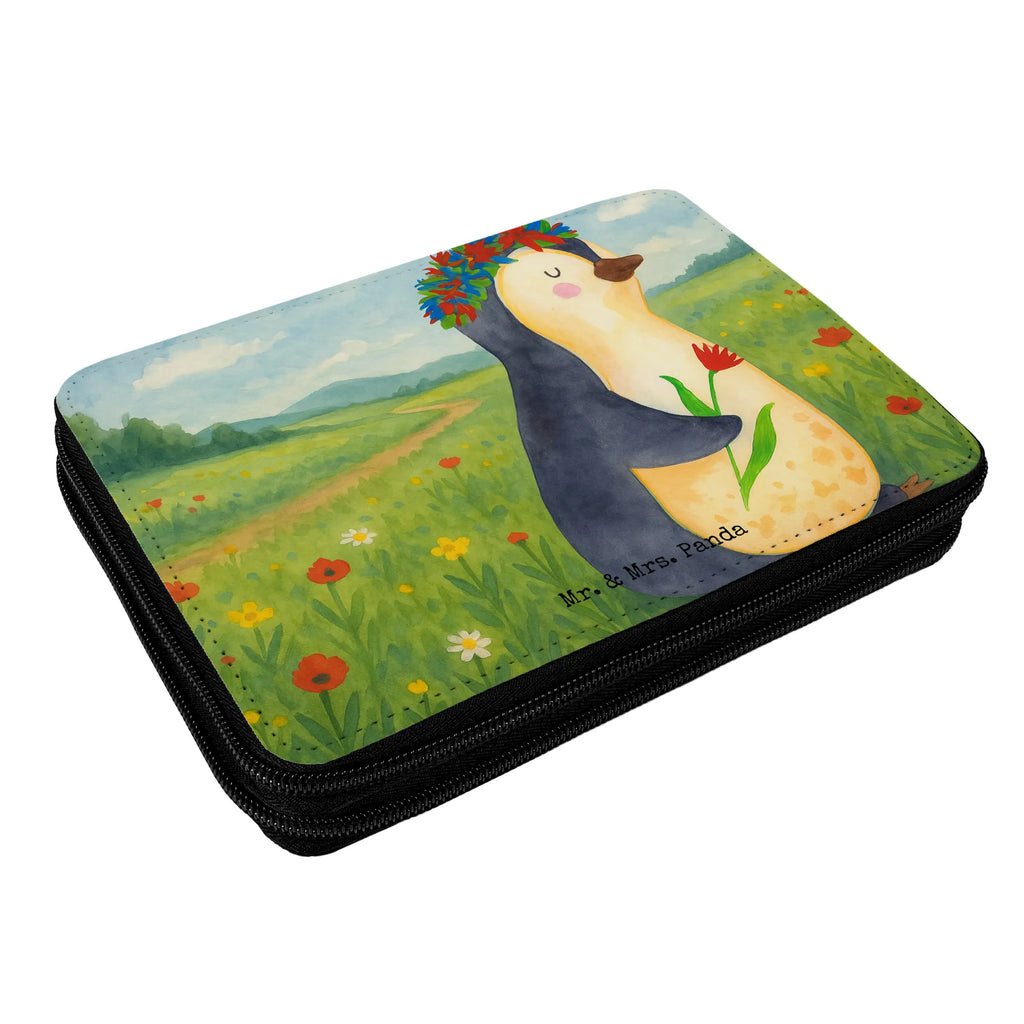 Federmappe Pinguin Blumen Design Federmappe, Stiftetasche, Stifte Etui, Schule, Einschulung, Geschenk, Kind, Schüler, Schülerin, Stifterolle, Federmäppchen, Motiv, Grundschule, Federmäppchen bedruckt, Büro Stifte Etui, Bestückte Federmappe, Kinder Federmappe, Federmappe Einschulung, Pinguin, Pinguine, Blumenkranz, Universum, Leben, Wünsche, Ziele, Lebensziele, Motivation, Lebenslust, Liebeskummer, Geschenkidee