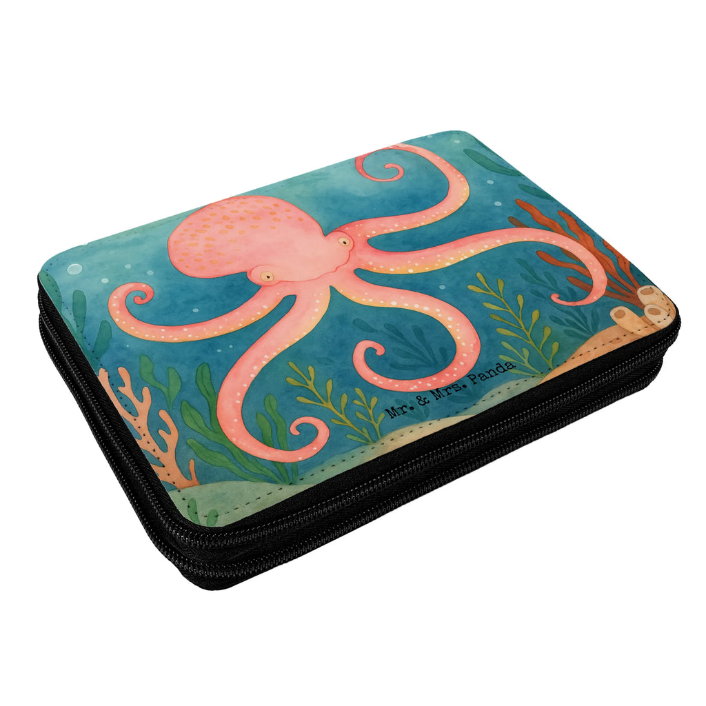 Federmappe Tintenfisch Design Federmappe, Stiftetasche, Stifte Etui, Schule, Einschulung, Geschenk, Kind, Schüler, Schülerin, Stifterolle, Federmäppchen, Motiv, Grundschule, Federmäppchen bedruckt, Büro Stifte Etui, Bestückte Federmappe, Kinder Federmappe, Federmappe Einschulung, Tiermotive, Gute Laune, lustige Sprüche, Tiere, Meer, Meerestier, Krake, Tintenfisch, Arme, Wasser, Ozean