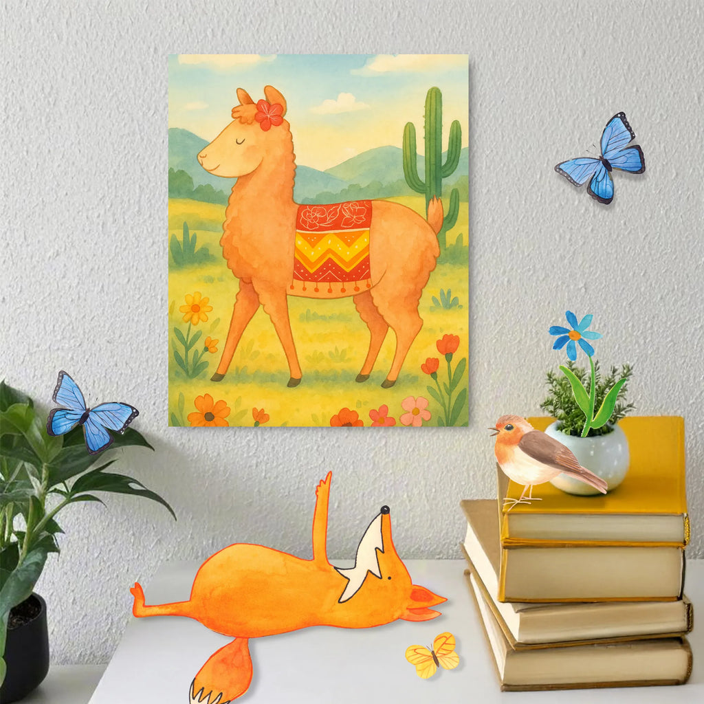 Paint by Numbers alpaca Proud Design Baseln, Kunstwerk, Bastelidee, Kreativität, Künstler, Malen, DIY, Ausmalbild, Malen nach Zahlen, Alpaka, Lama