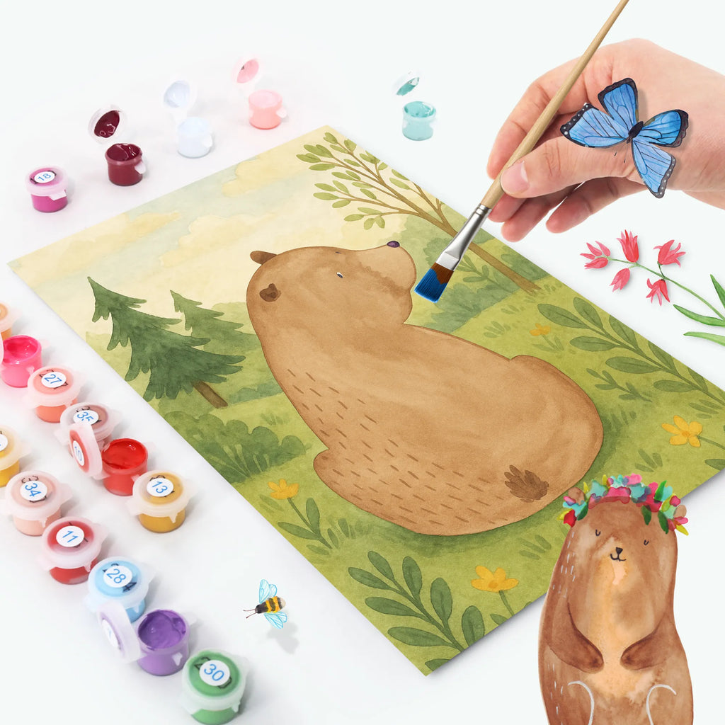 Paint by Numbers bear shoulder look Design bear, teddy, teddy bear, cuddly toy, bear love, world view, wisdom, bears, motivation, self-esteem