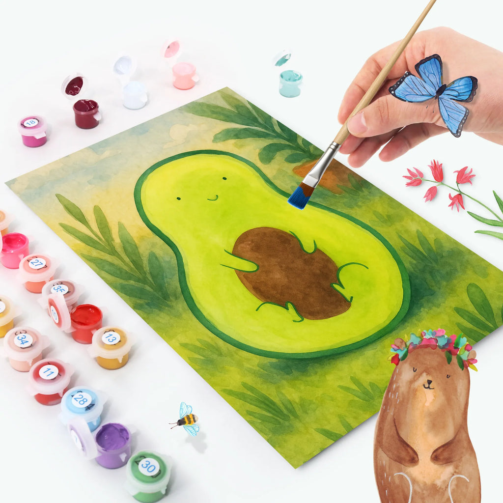 Malowanie według numerów Awokado pestka Design Malen nach Zahlen, Bastelidee, Künstler, Malen, Kunstwerk, Baseln, DIY, Ausmalbild, Kreativität, Avocado, Veggie, Vegan, Gesund, Spruch Leben, Kern, Avocadokern, Pflanze, Avokado