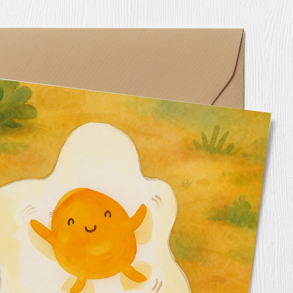 Deluxe Karte Spiegelei Ei Design Karte, Grußkarte, Klappkarte, Einladungskarte, Glückwunschkarte, Hochzeitskarte, Geburtstagskarte, Hochwertige Grußkarte, Hochwertige Klappkarte, Tiermotive, Gute Laune, lustige Sprüche, Tiere, Ei, Spiegelei, Schön, Tag, Glücklich, Liebe