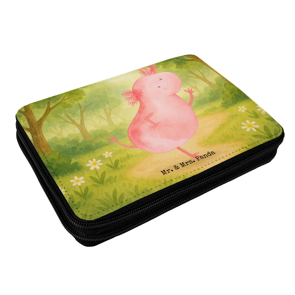 Federmappe Axolotl Tanzen Design Federmappe, Stiftetasche, Stifte Etui, Schule, Einschulung, Geschenk, Kind, Schüler, Schülerin, Stifterolle, Federmäppchen, Motiv, Grundschule, Federmäppchen bedruckt, Büro Stifte Etui, Bestückte Federmappe, Kinder Federmappe, Federmappe Einschulung, Axolotl, Molch, Axolot, Schwanzlurch, Lurch, Lurche, Dachschaden, Sterne, verrückt, Freundin, beste Freundin