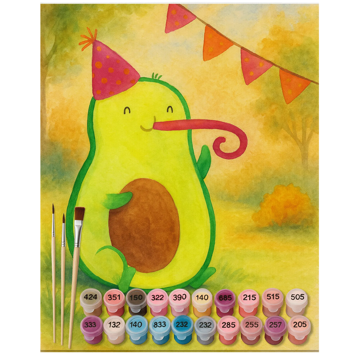Malen nach Zahlen Avocado Geburtstag Design kreativ set, leinwand malset, malerei nach zahlen, malset, Malen nach Zahlen Leinwand, Malen nach Zahlen Bild, malen mit zahlen, Acryl Malen nach Zahlen, acrylmalerei set, DIY Malen nach Zahlen, malen nach zahlen set, leinwand malerei, diy set, acryl malset, Malen nach Zahlen, Zahlenbild, Avocado, Gesund, Vegan, Veggie