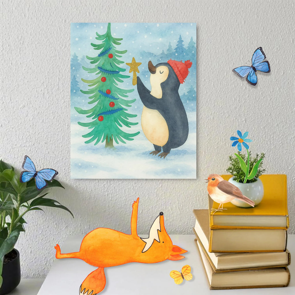 Paint by Numbers penguin Christmas tree Design Ausmalbild, Kunstwerk, Malen nach Zahlen, Winter, Weihnachten, Weihnachtsdeko, Nikolaus, Advent, Heiligabend, Wintermotiv, Pinguin