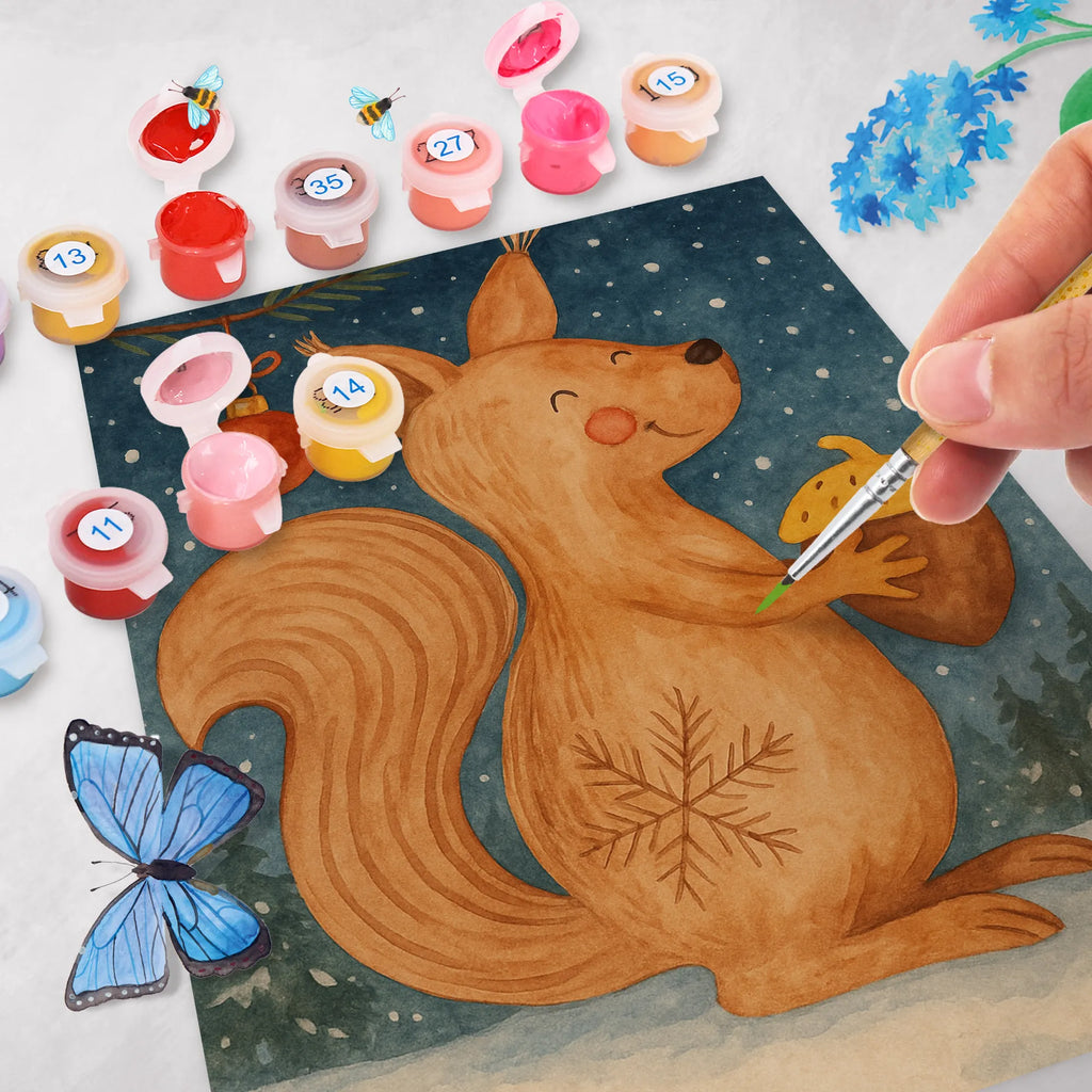 Malen nach Zahlen Eichhörnchen Weihnachten Design Kunstwerk, Ausmalbild, Malen nach Zahlen, Winter, Weihnachten, Weihnachtsdeko, Nikolaus, Advent, Heiligabend, Wintermotiv, Frohe Weihnachten, Weihnachtsmotiv, Neujahr, Weihnachtsgruß, Frohes neues Jahr, Vogel, Guten Rutsch