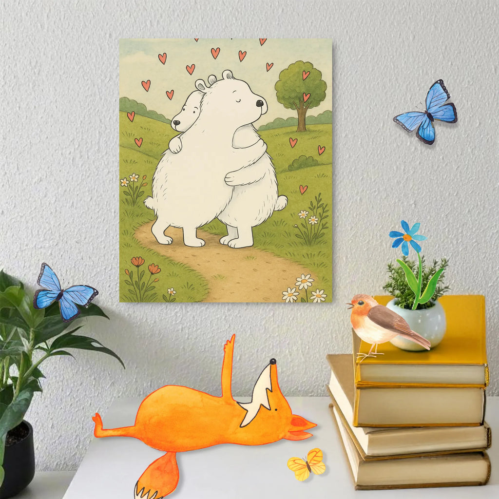 Malowanie według numerów Niedźwiedź polarny obejmować Design Ausmalbild, Kreativität, Bastelidee, Kunstwerk, DIY, Malen, Malen nach Zahlen, Baseln, Künstler, Tiermotive, Gute Laune, lustige Sprüche, Tiere