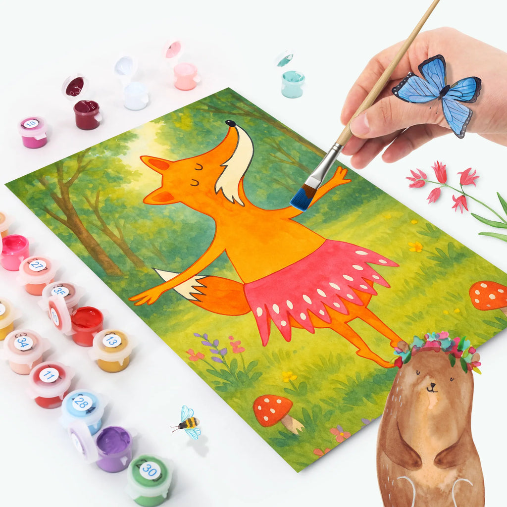 Paint by Numbers Fox ballerina Design Künstler, Baseln, DIY, Kreativität, Malen, Kunstwerk, Ausmalbild, Malen nach Zahlen, Bastelidee, Fuchs, Ballett, Ballerina, Tanzen, Einladung, Füchse, Füchsin, Tänzerin, Fuchs Spruch, Party, Geburtstag