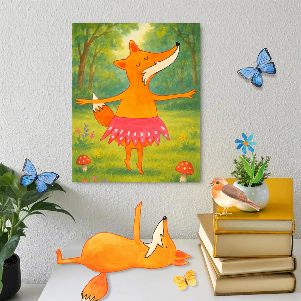 Paint by Numbers Fox ballerina Design Künstler, Baseln, DIY, Kreativität, Malen, Kunstwerk, Ausmalbild, Malen nach Zahlen, Bastelidee, Fuchs, Ballett, Ballerina, Tanzen, Einladung, Füchse, Füchsin, Tänzerin, Fuchs Spruch, Party, Geburtstag