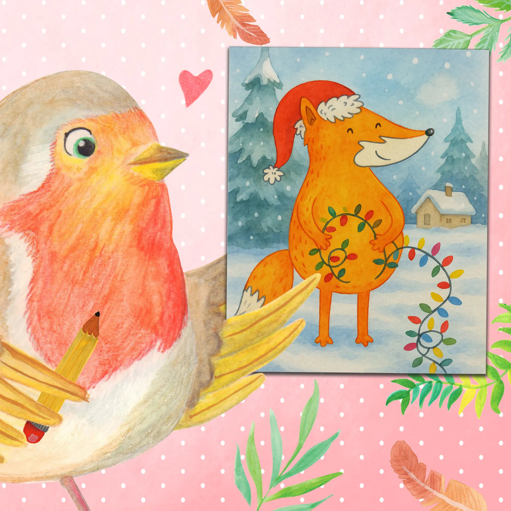 Paint by Numbers Fox Christmas Design Winter, Christmas, Christmas time, snow, Santa Claus, Gift Christmas, Fox, Foxes, Christmas Eve, Saying beautiful